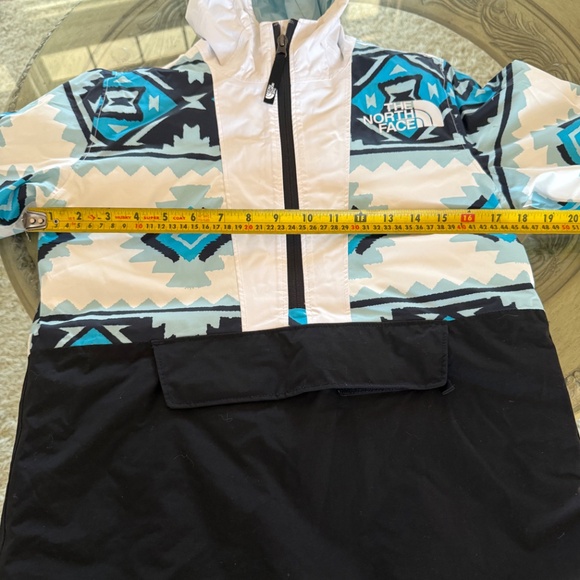 The North Face Girls' Brianna Hooded Jacket Aztec Blue/Black Size Youth S/P 7/8 - Picture 8 of 8